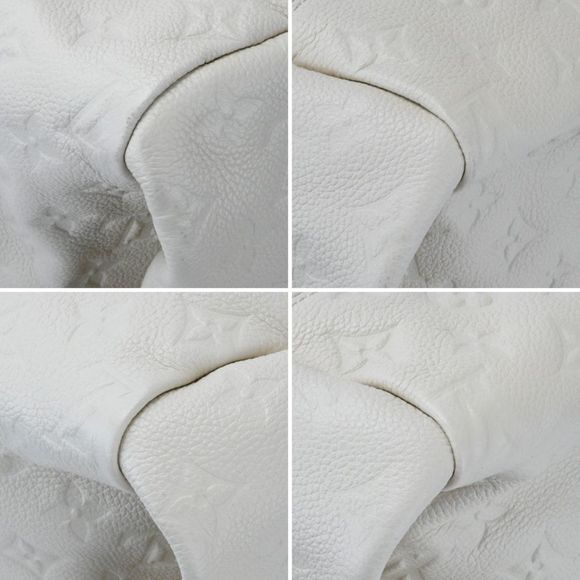 Louis Vuitton Artsy MM Monogram Amplant Neige White Leather Shoulder Bag - Picture 11 of 14
